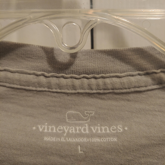 Vineyard Vines Gray USA Red & Blue Print Logo Color Youth Long sleeve L. Shirt. - Picture 4 of 4